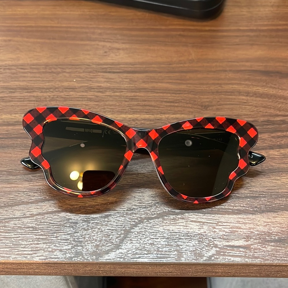 Alexander McQueen plaid sunglasses